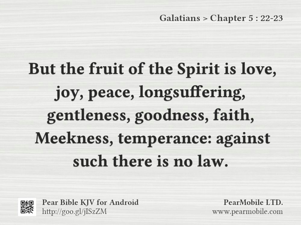 Galatians, Chapter 5:22-23